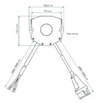 Küchenanschlussdose T81.22 | 2 x 2m